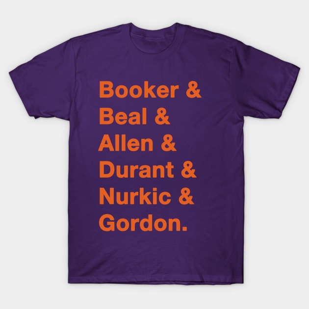 Suns '23-'24 playoff squad T-Shirt by IdenticalExposure